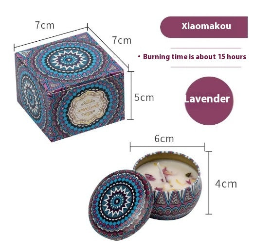 Natural Dried Flower Candle Flower Fragrance Incense Candle