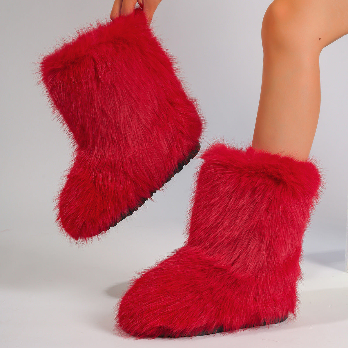 Cozy Chic Trending Faux Fur Boots