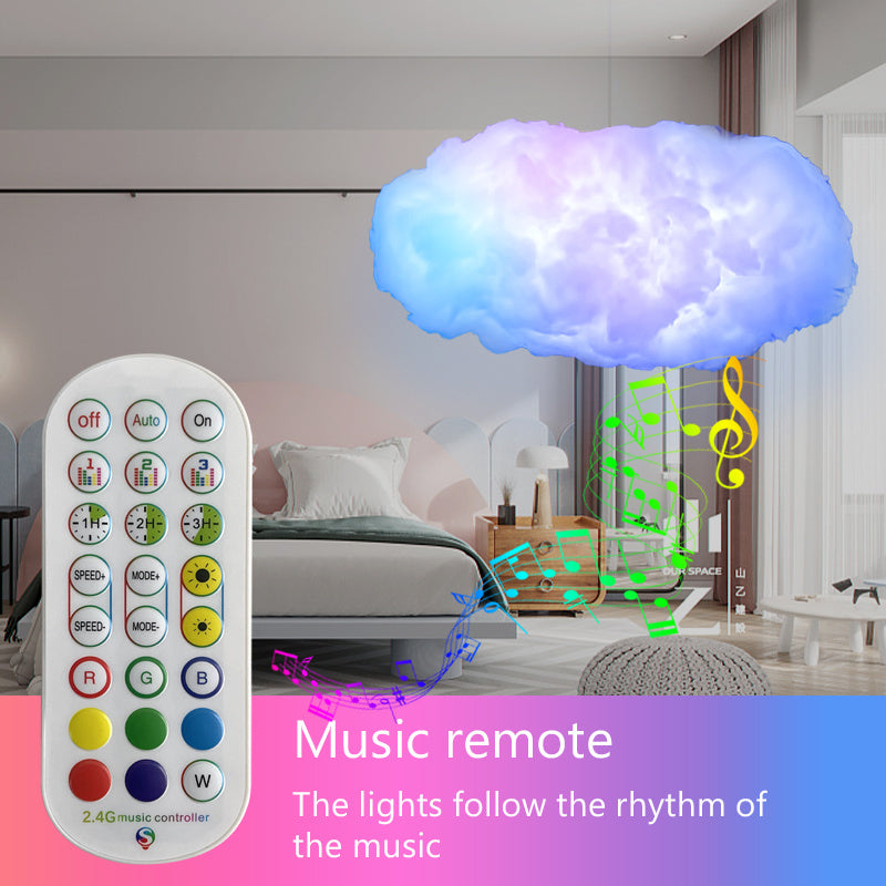 2026 USB Cloud Light With App Control And Music Synchronization 3D RGBIC Ambient Lighting Cloud Simulation For Bedroom