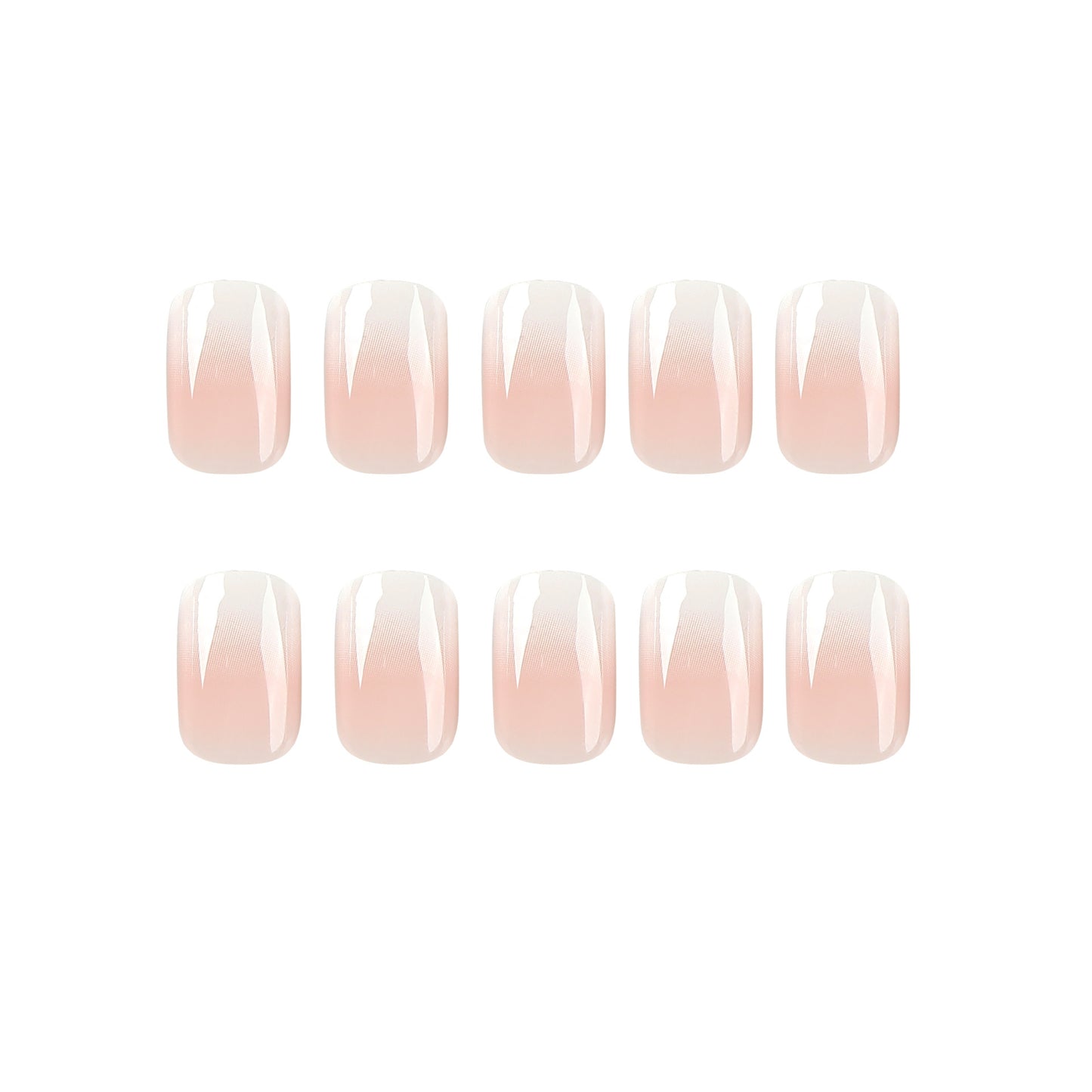 Wear Armor Short White Gradient Nails