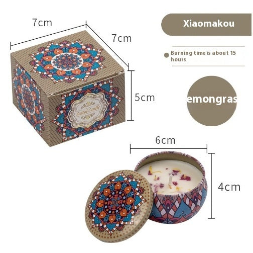 Natural Dried Flower Candle Flower Fragrance Incense Candle