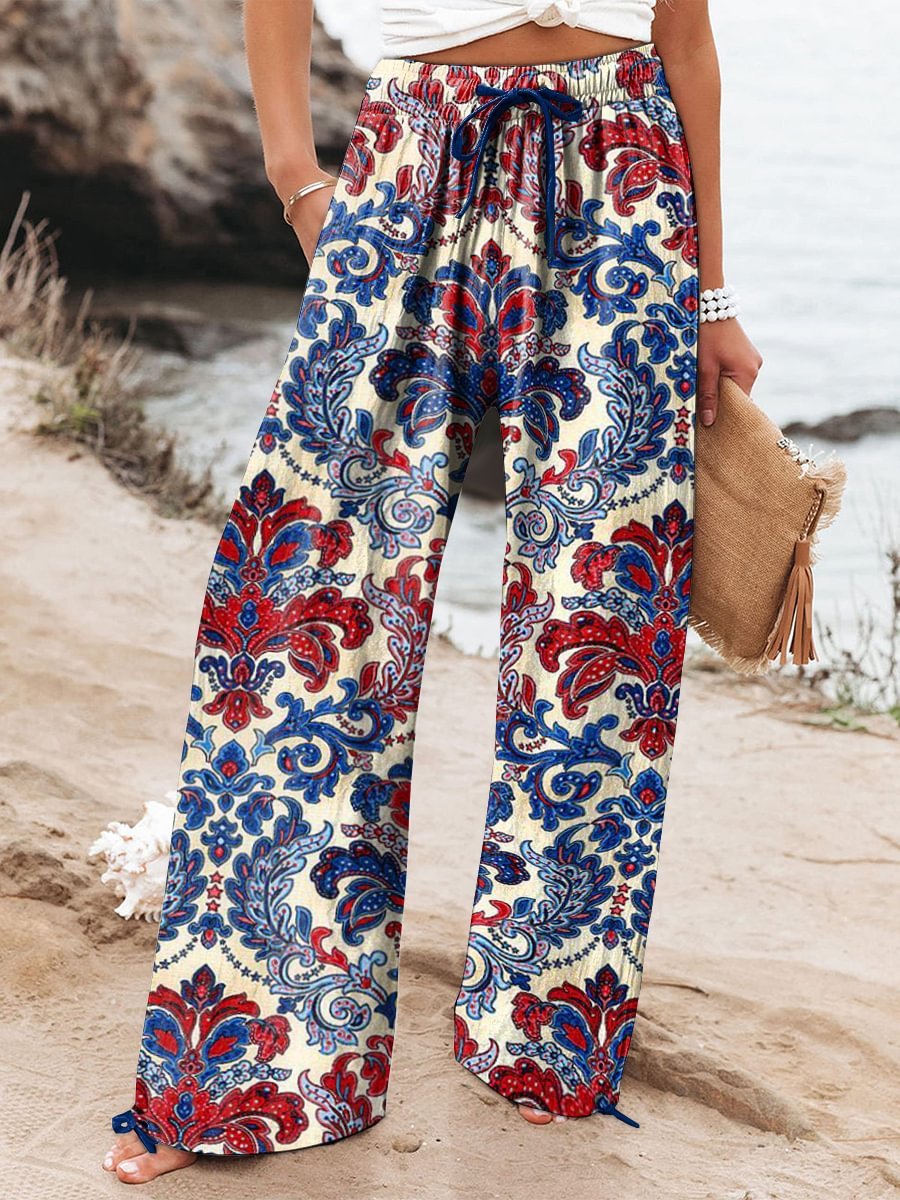 The Must Have Designer Graffiti Wide-Leg Pants that Feel Ultra Plush