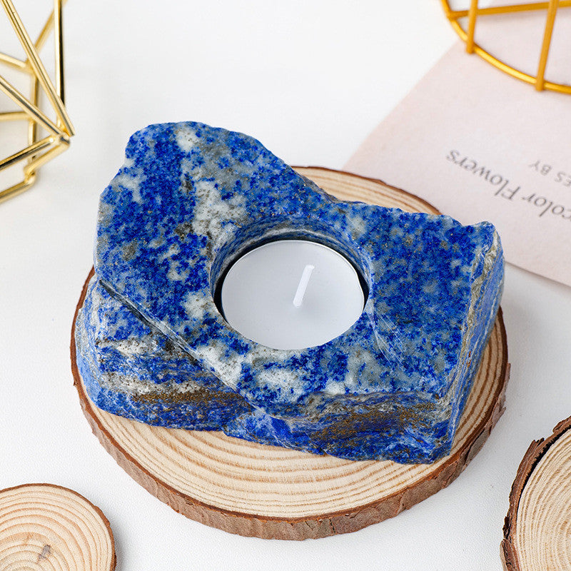 Natural White Crystal Powder Lamp Candlestick Aromatherapy Ornaments