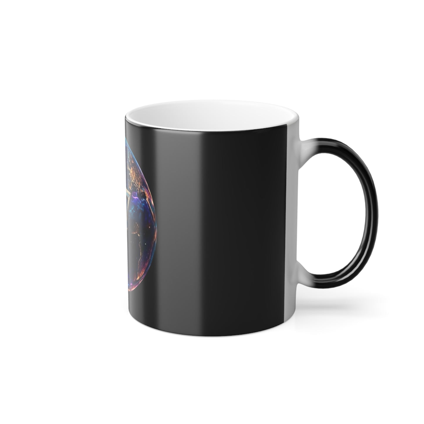 Color Morphing Mug with G7 Earth Design - 11oz Magic Color Changing Coffee Cup
