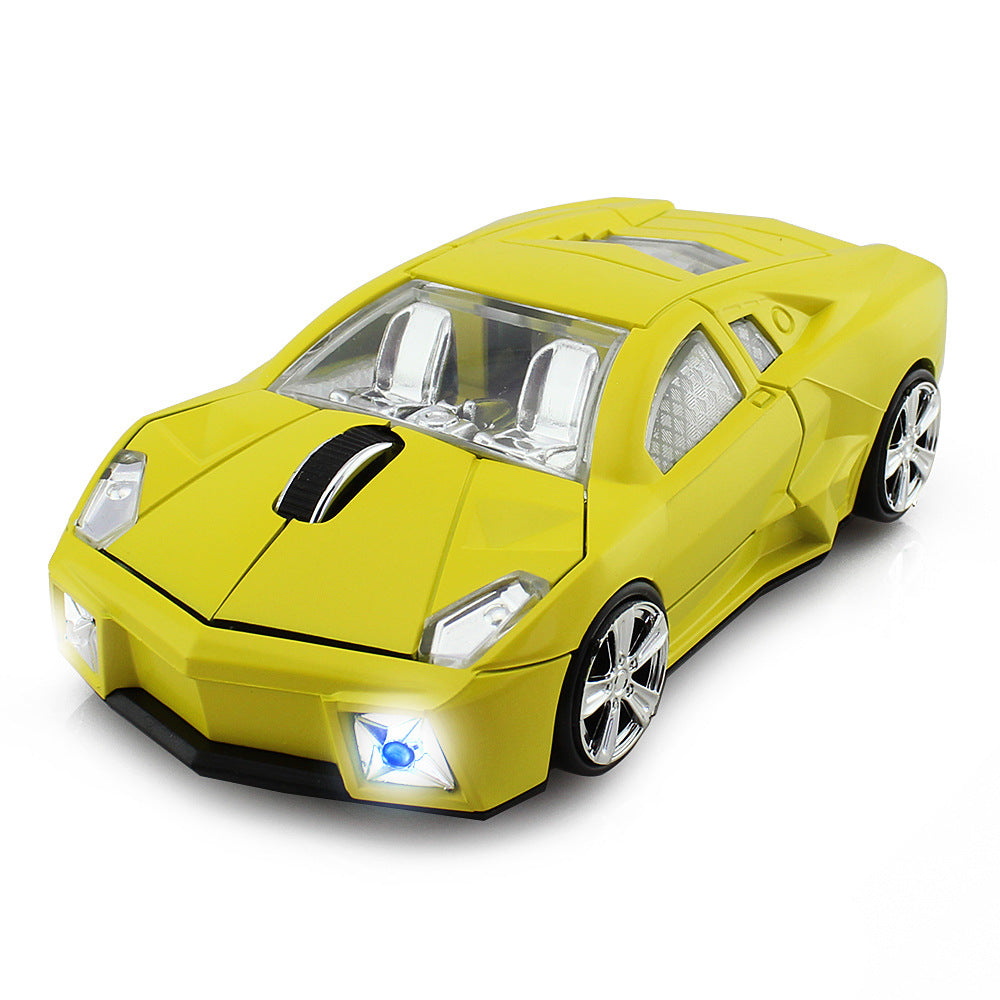 Wireless Car Shaped Mouse with 2.4GHz USB Receiver for Office and Gaming
