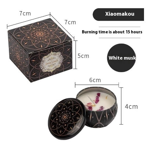 Natural Dried Flower Candle Flower Fragrance Incense Candle