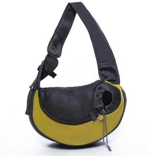 1pc Outdoor Travel Mesh Oxford Pet Puppy Carrier Handbag Pouch Single Shoulder Bag Sling Mesh Comfort Travel Tote Shoulder Bags - merch gone viral.