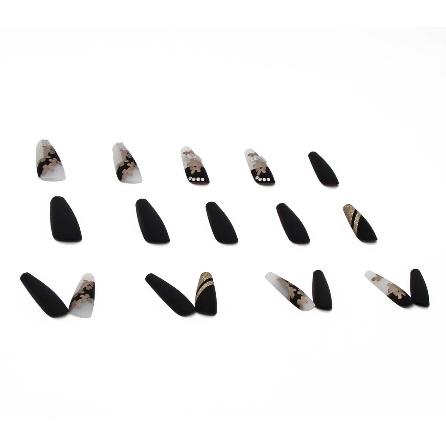 European And American Butterfly Long Nail Art Finished Products