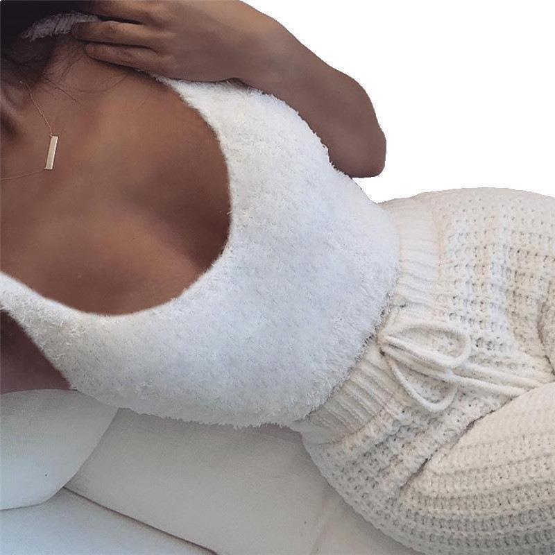 3-Piece Women's Pajama Set - Long Sleeve Crop Top & Drawstring Shorts Lounge Set