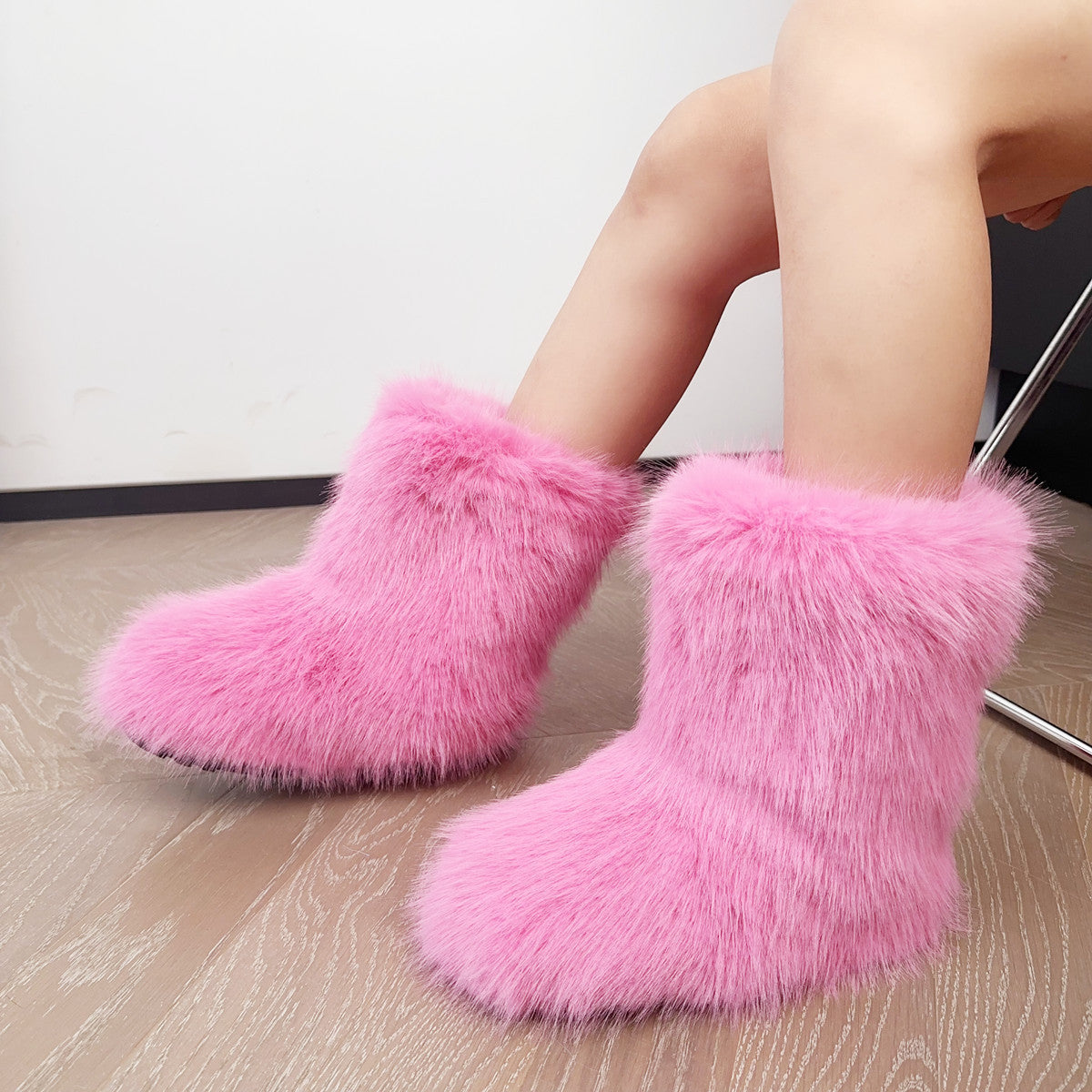 Cozy Chic Trending Faux Fur Boots