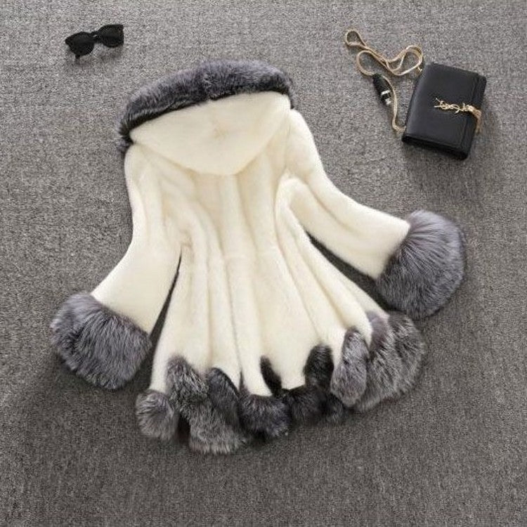 Luxurious Faux Fur Mink Coat - Premium Soft Winter Outerwear for Women