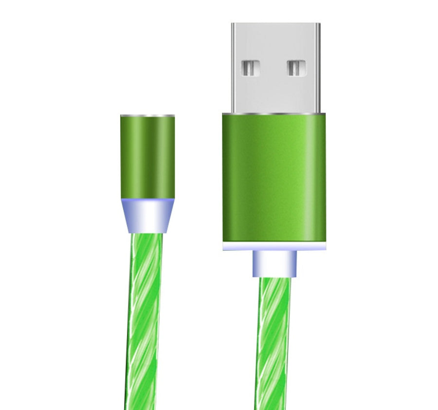Flowing Light Magnetic Charging Cable - 3-in-1 Apple iPhone Android TypeC Fast Charger