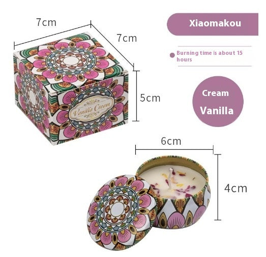Natural Dried Flower Candle Flower Fragrance Incense Candle
