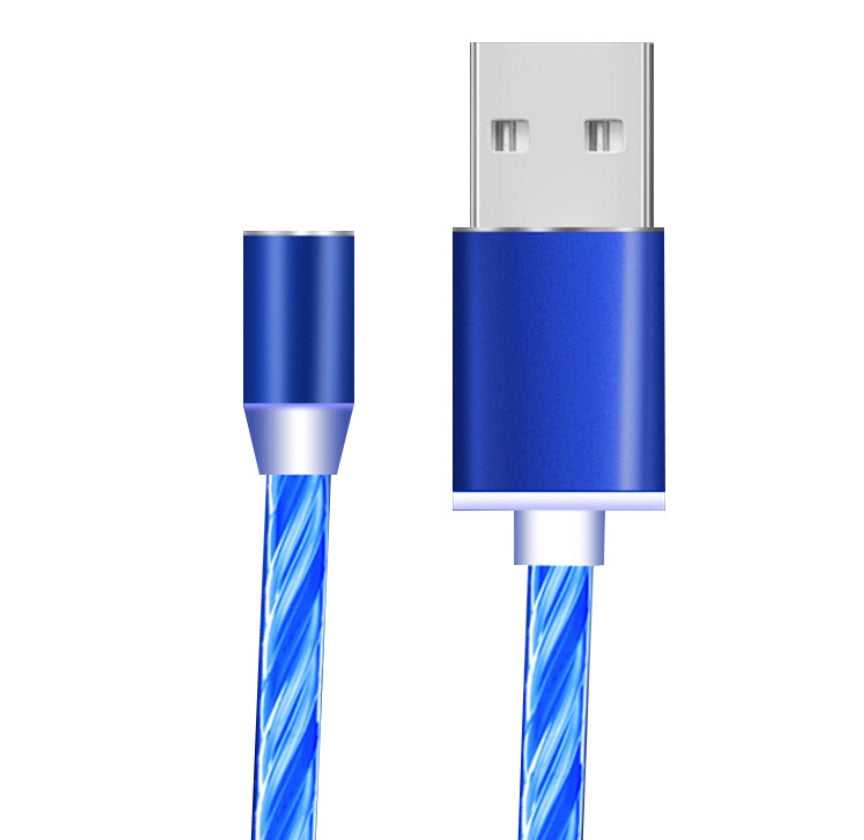 Flowing Light Magnetic Charging Cable - 3-in-1 Apple iPhone Android TypeC Fast Charger