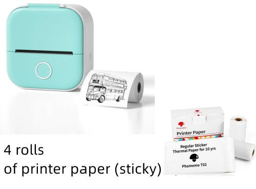 Portable Mini Thermal Label Printer - Bluetooth Home Photo Student Wrong Question Price Tag Printer