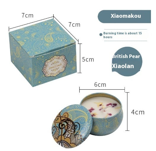 Natural Dried Flower Candle Flower Fragrance Incense Candle