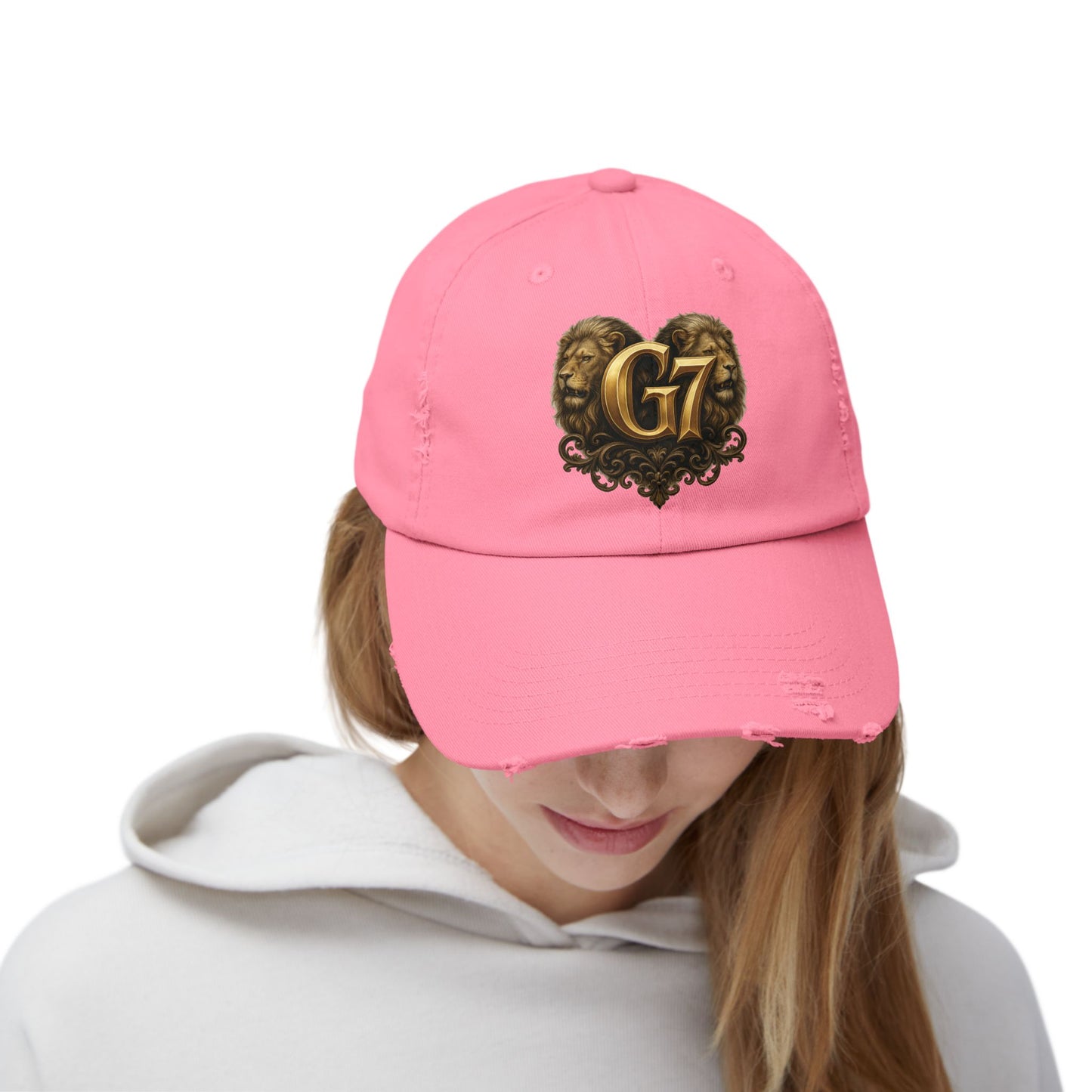 G7 Distressed Unisex Hat