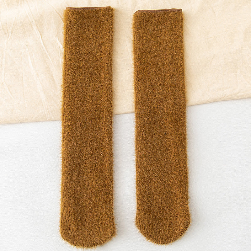 Plus Velvet Thick Warm Mink Velvet Snow Socks