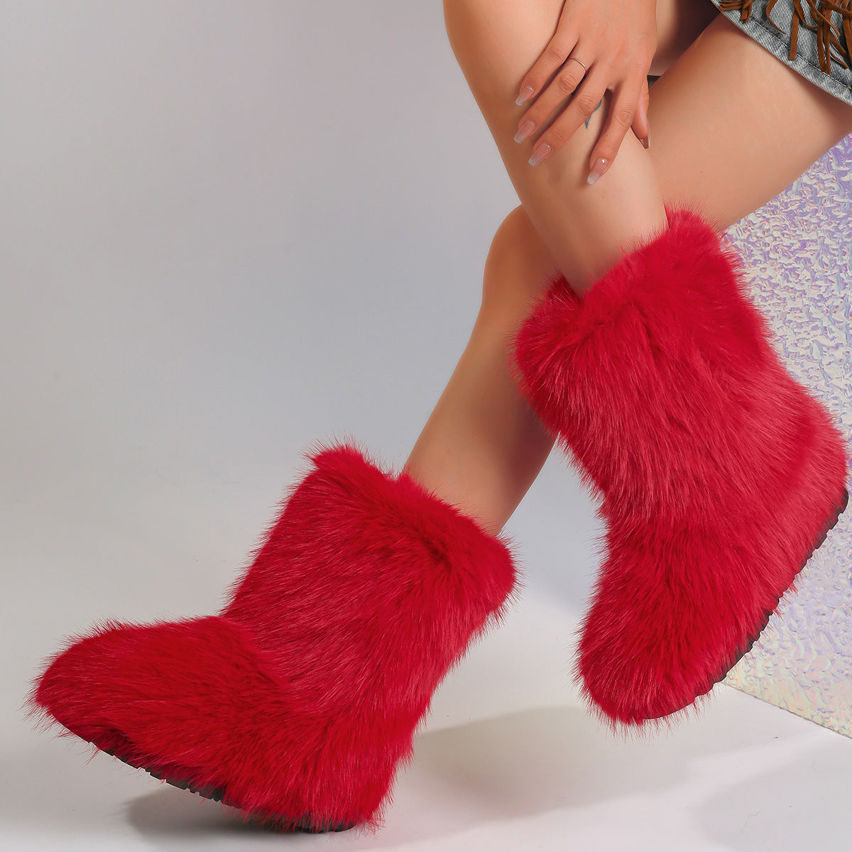 Cozy Chic Trending Faux Fur Boots