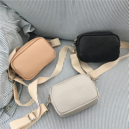 Premium PU Wide Shoulder Bag With Soft Touch Finish And Satin Interior Is A Luxe Square Satchel You'll Love.