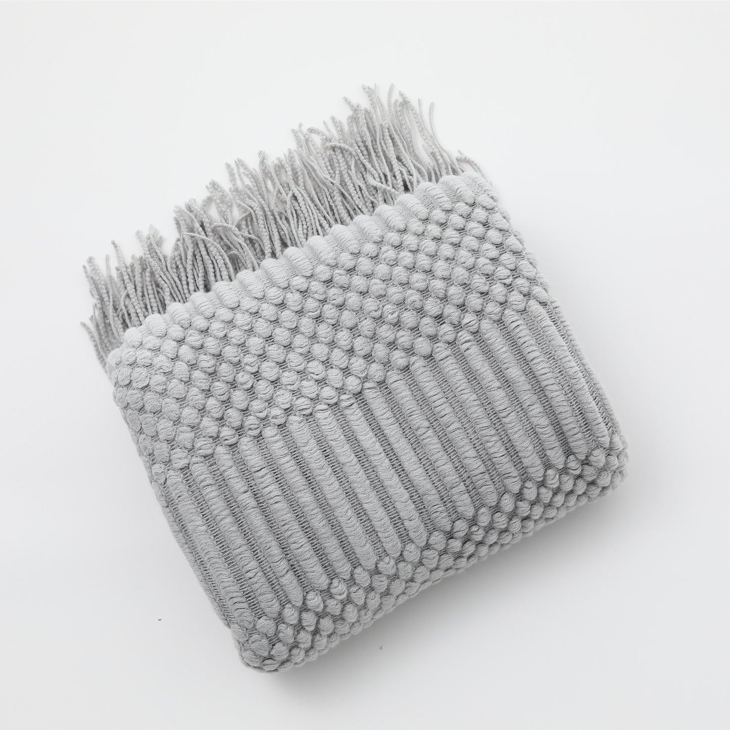Nordic Luxury Blanket Hotel Bed Throw Bed Runner Tassel Shawl Blanket Bed Tail Cloth Cover Blanket B & B Bed Towel Knitted Blanket