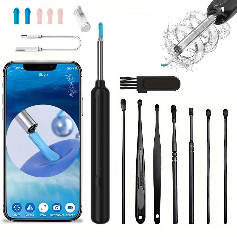 Ear Cleaner with Camera - 6 Ear Scoops HD Visual Earwax Removal Tool