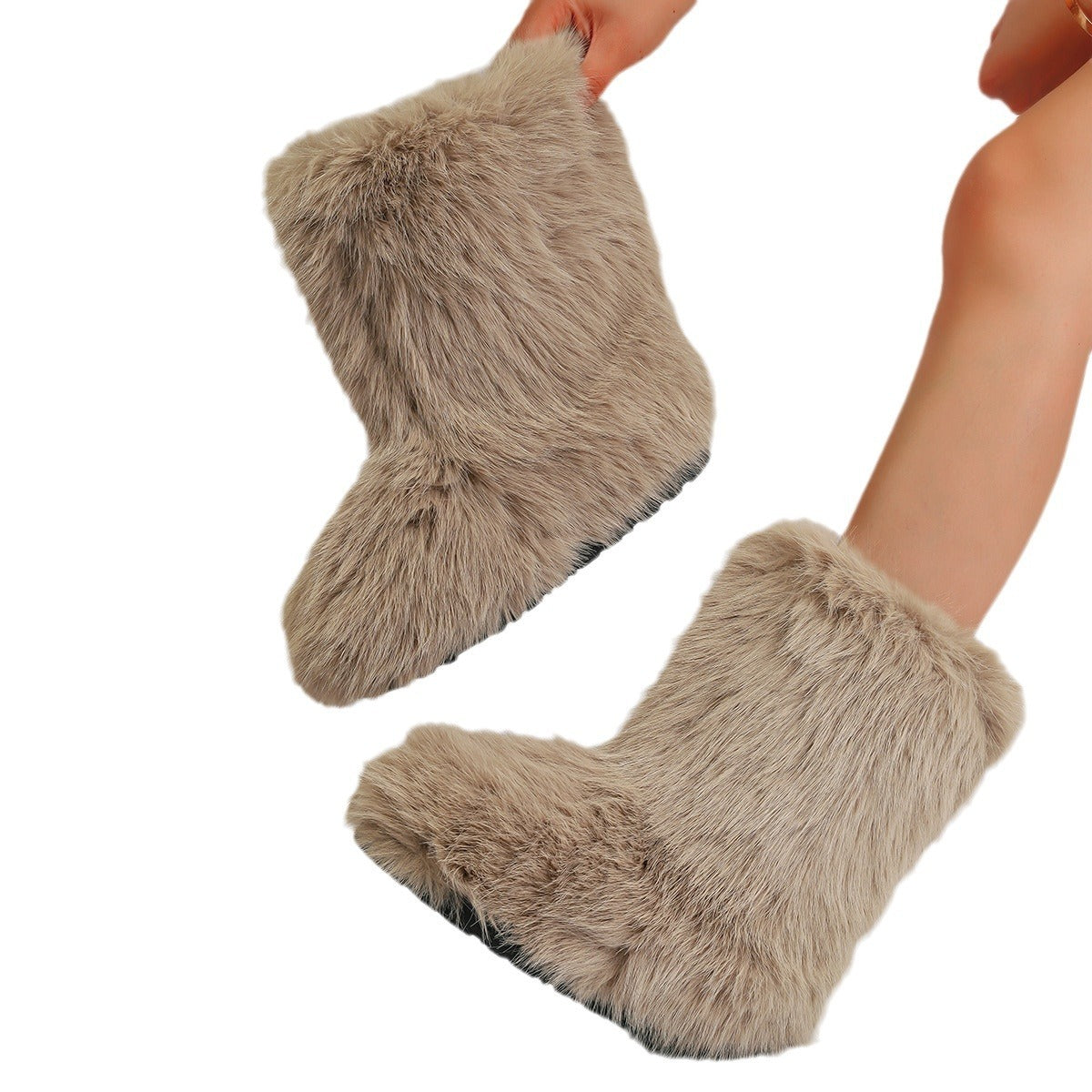 Cozy Chic Trending Faux Fur Boots