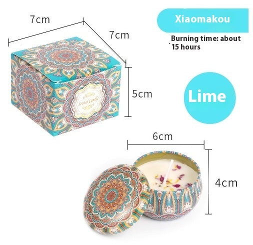 Natural Dried Flower Candle Flower Fragrance Incense Candle