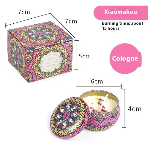 Natural Dried Flower Candle Flower Fragrance Incense Candle