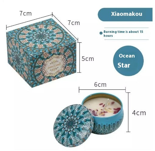 Natural Dried Flower Candle Flower Fragrance Incense Candle