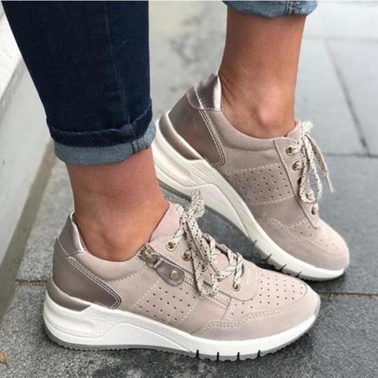 Celeb Style Platform Lace up Sneakers Runners Chunky Sole Fashion Statement CELEBRITY OBSESSION