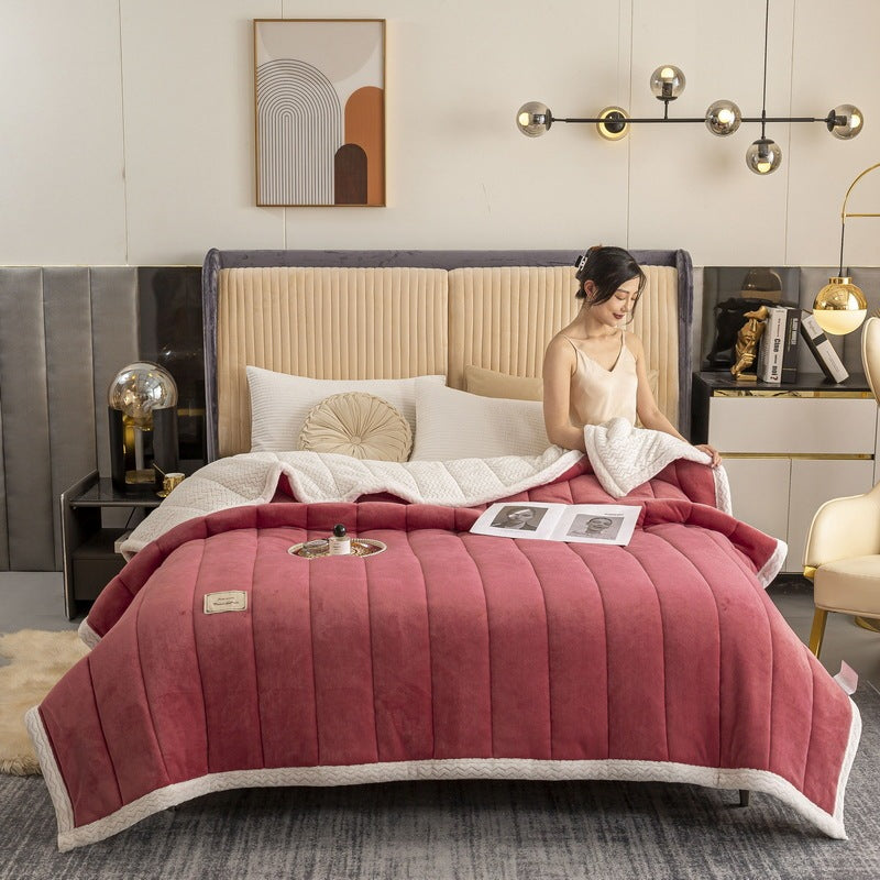 Milk Velvet Beibei Velvet Blanket Thickened In Winter