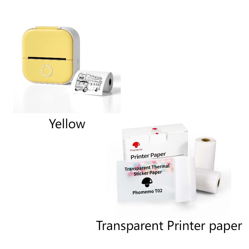 Portable Mini Thermal Label Printer - Bluetooth Home Photo Student Wrong Question Price Tag Printer