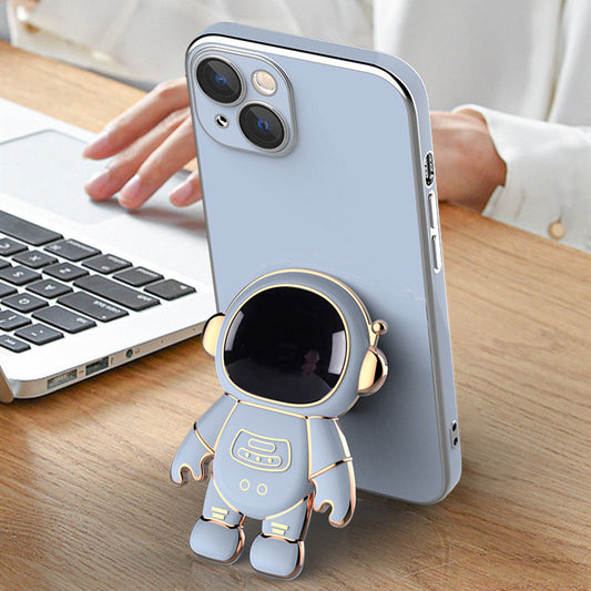 The VIRAL Must Have 3D Astronaut Phone Case Anti-Drop Electroplating Bracket