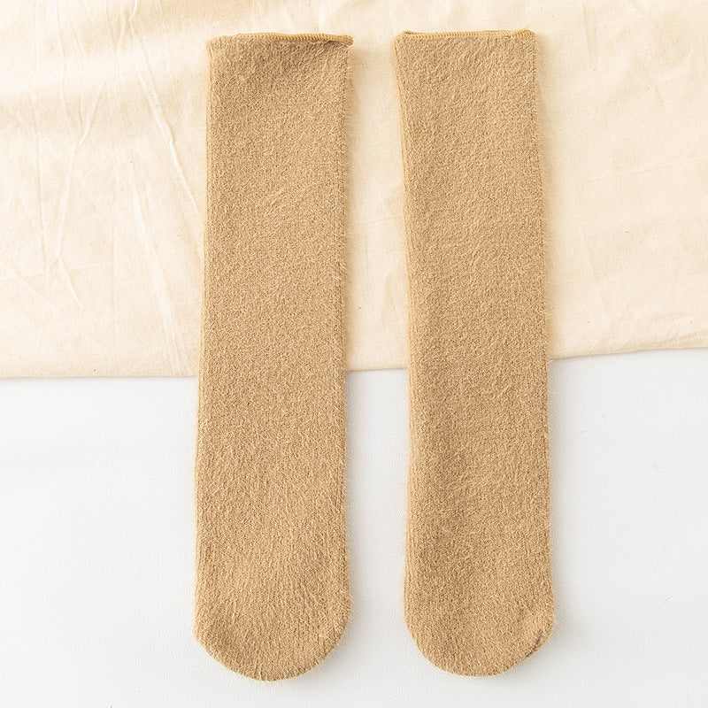 Plus Velvet Thick Warm Mink Velvet Snow Socks