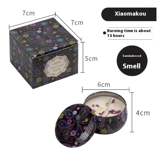 Natural Dried Flower Candle Flower Fragrance Incense Candle