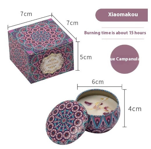 Natural Dried Flower Candle Flower Fragrance Incense Candle