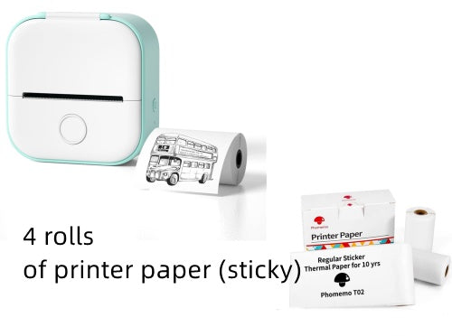 Portable Mini Thermal Label Printer - Bluetooth Home Photo Student Wrong Question Price Tag Printer