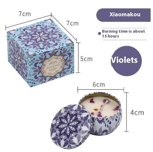 Natural Dried Flower Candle Flower Fragrance Incense Candle