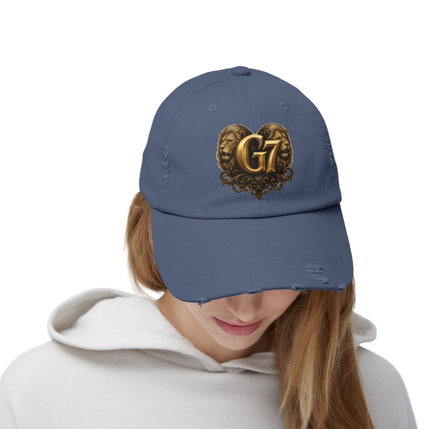 G7 Distressed Unisex Hat