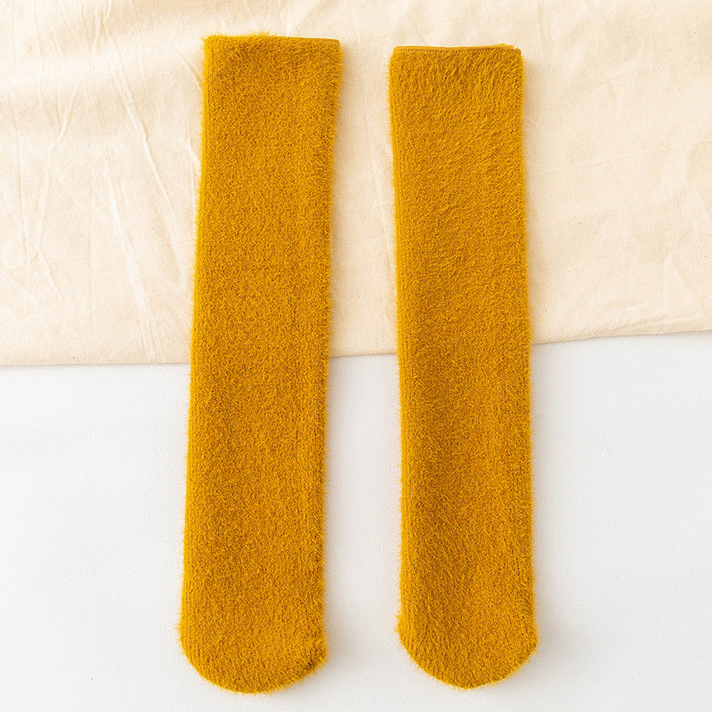 Plus Velvet Thick Warm Mink Velvet Snow Socks