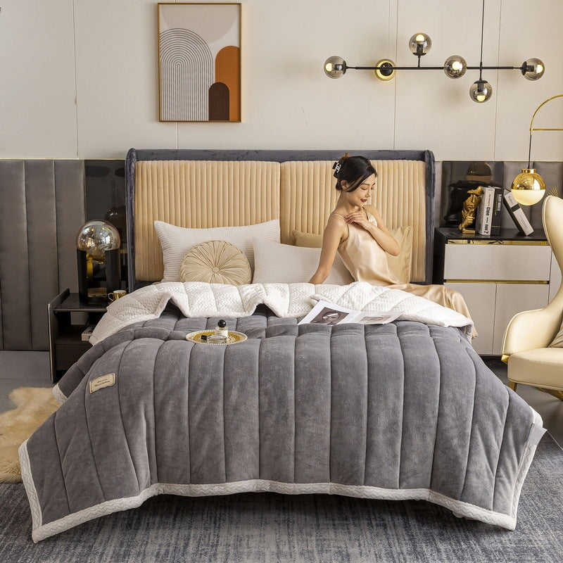 Milk Velvet Beibei Velvet Blanket Thickened In Winter