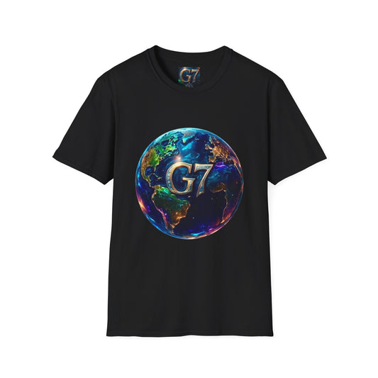 Global Unity Starts Here — Wear the Change - G7 Earth Graphic Unisex T-Shirt - Softstyle Tee