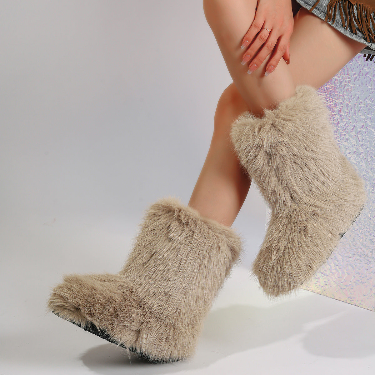 Cozy Chic Trending Faux Fur Boots