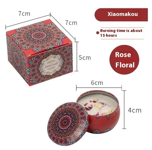Natural Dried Flower Candle Flower Fragrance Incense Candle