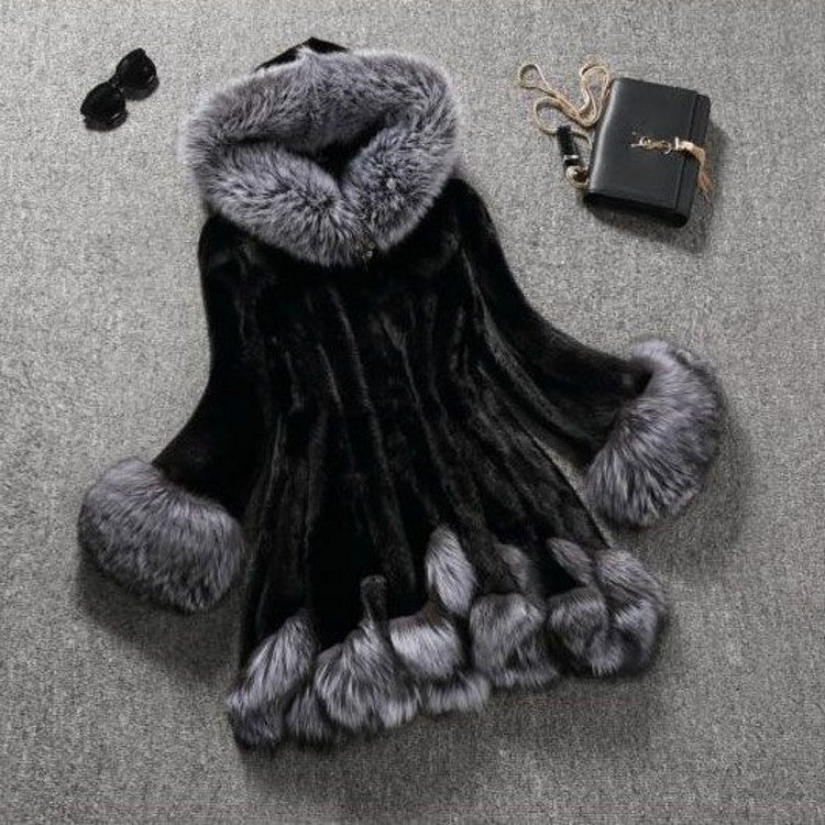 Luxurious Faux Fur Mink Coat - Premium Soft Winter Outerwear for Women