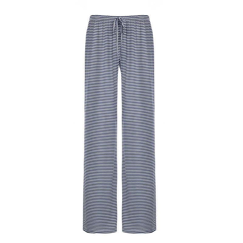 Your Luxury Striped Wide Leg Trousers In Premium Satin Deliver Everyday Glamour And Comfort.