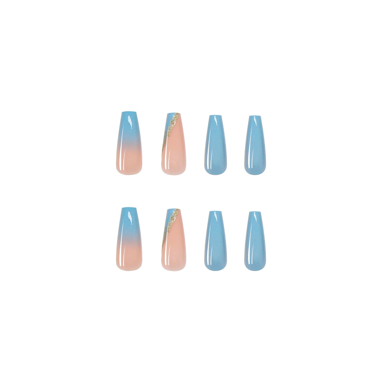 European And American Butterfly Long Nail Art Finished Products