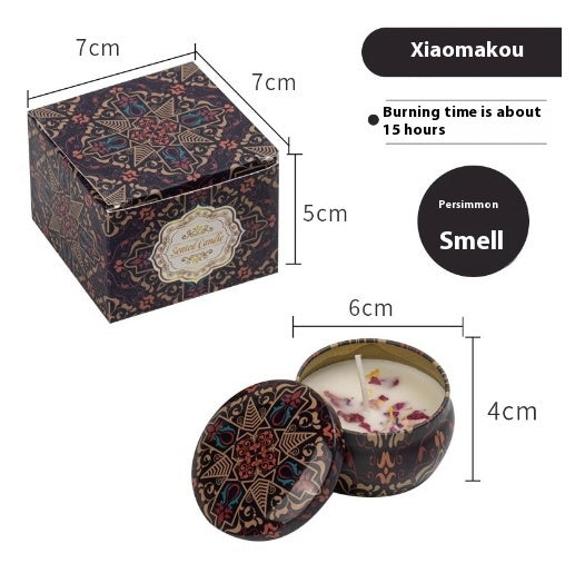 Natural Dried Flower Candle Flower Fragrance Incense Candle