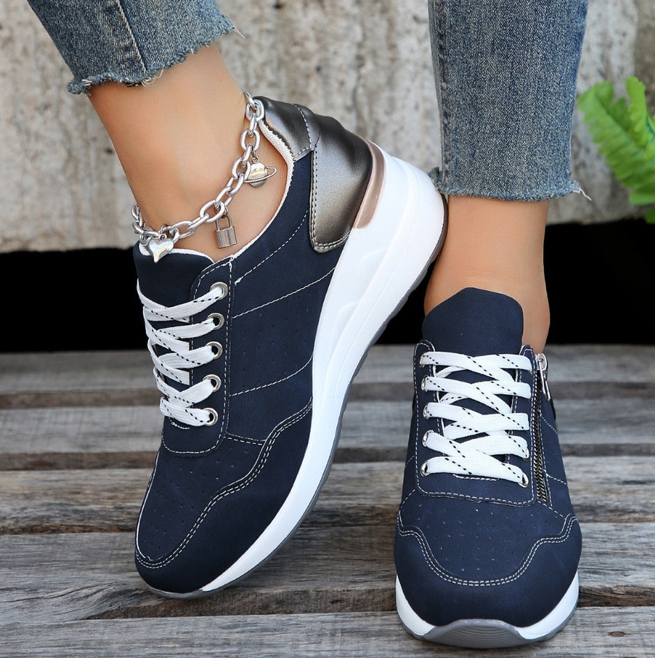Celeb Style Platform Lace up Sneakers Runners Chunky Sole Fashion Statement CELEBRITY OBSESSION